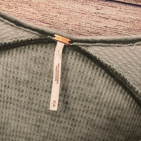 Free People Pacific Thermal Oversized Top - Picture 4 of 5